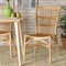 Bali & Pari Ammi Modern Bohemian Natural Brown Rattan Dining Chair 209-12791-ZORO - alternate 6